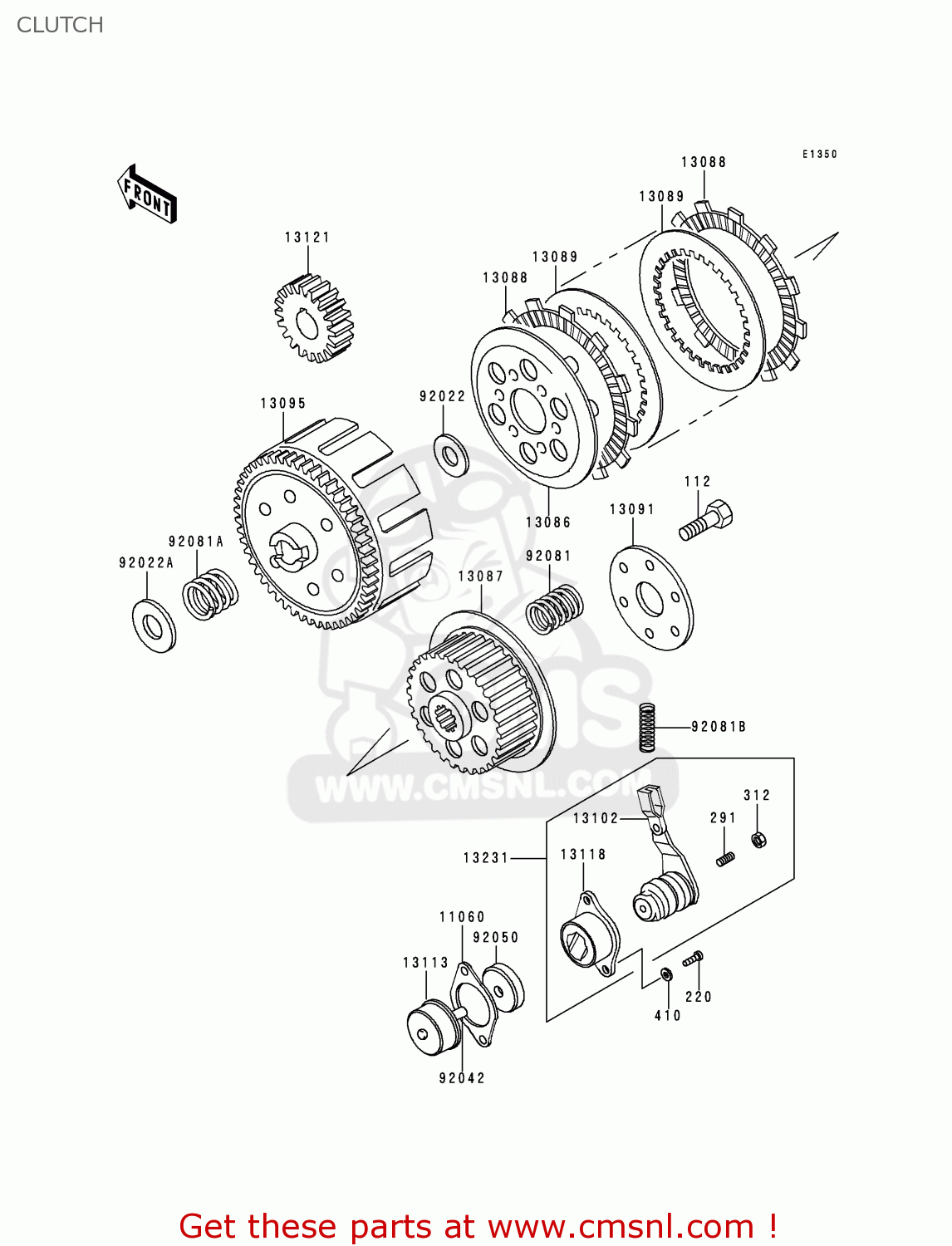 CLUTCH KE100-B16 1997 USA CANADA