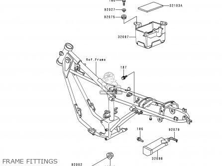 FRAME FITTINGS - KE100-B16 1997 USA CANADA