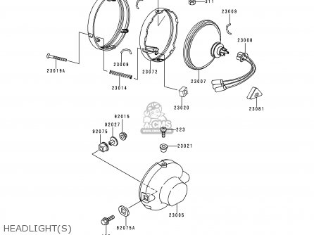 HEADLIGHT(S) - KE100-B16 1997 USA CANADA
