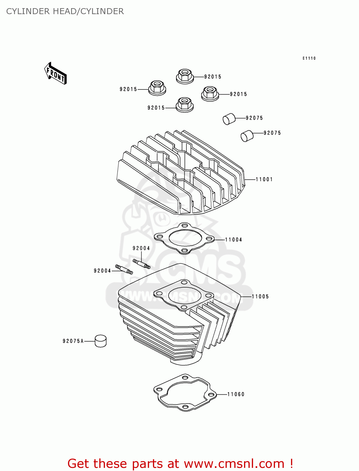 CYLINDER HEAD/CYLINDER KE100-B17 1998 USA