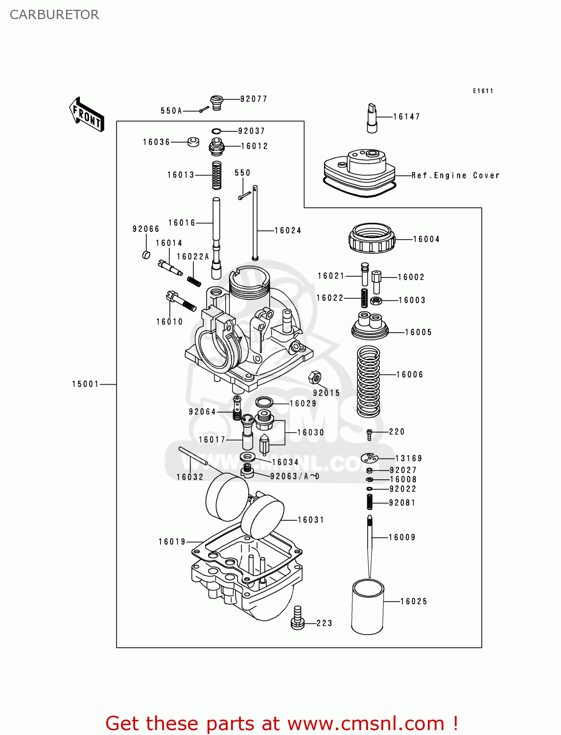 CARBURETOR KE100-B17 1998 USA