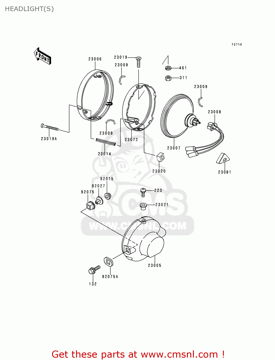 HEADLIGHT(S) KE100-B17 1998 USA