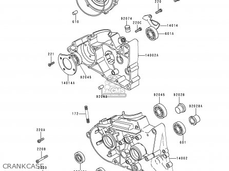 CRANKCASE - KE100-B17 1998 USA