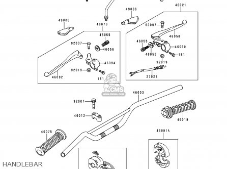 HANDLEBAR - KE100-B17 1998 USA