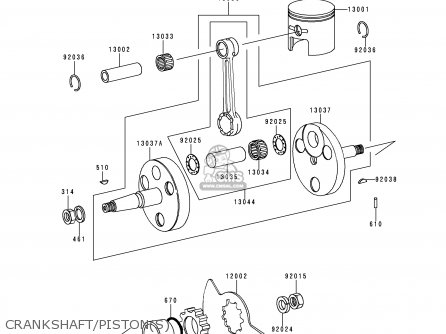 CRANKSHAFT/PISTON(S) - KE100-B18 1999 USA