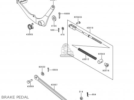 BRAKE PEDAL - KE100-B18 1999 USA
