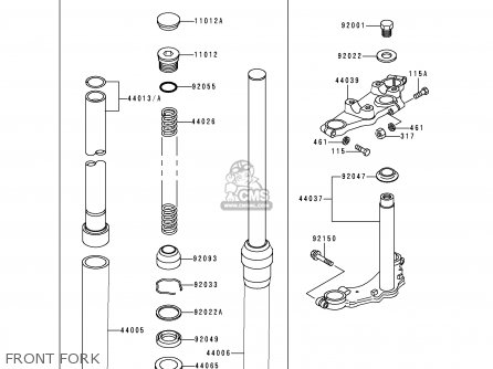FRONT FORK - KE100-B18 1999 USA