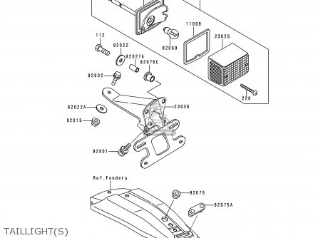 TAILLIGHT(S) - KE100-B18 1999 USA