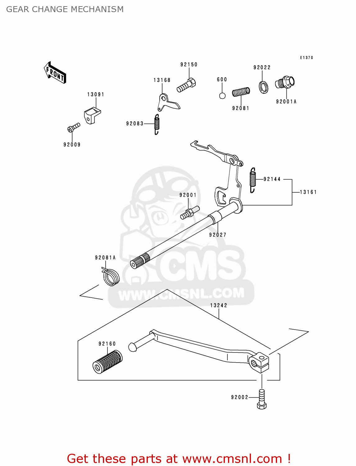 GEAR CHANGE MECHANISM KE100-B19 2000 USA CANADA