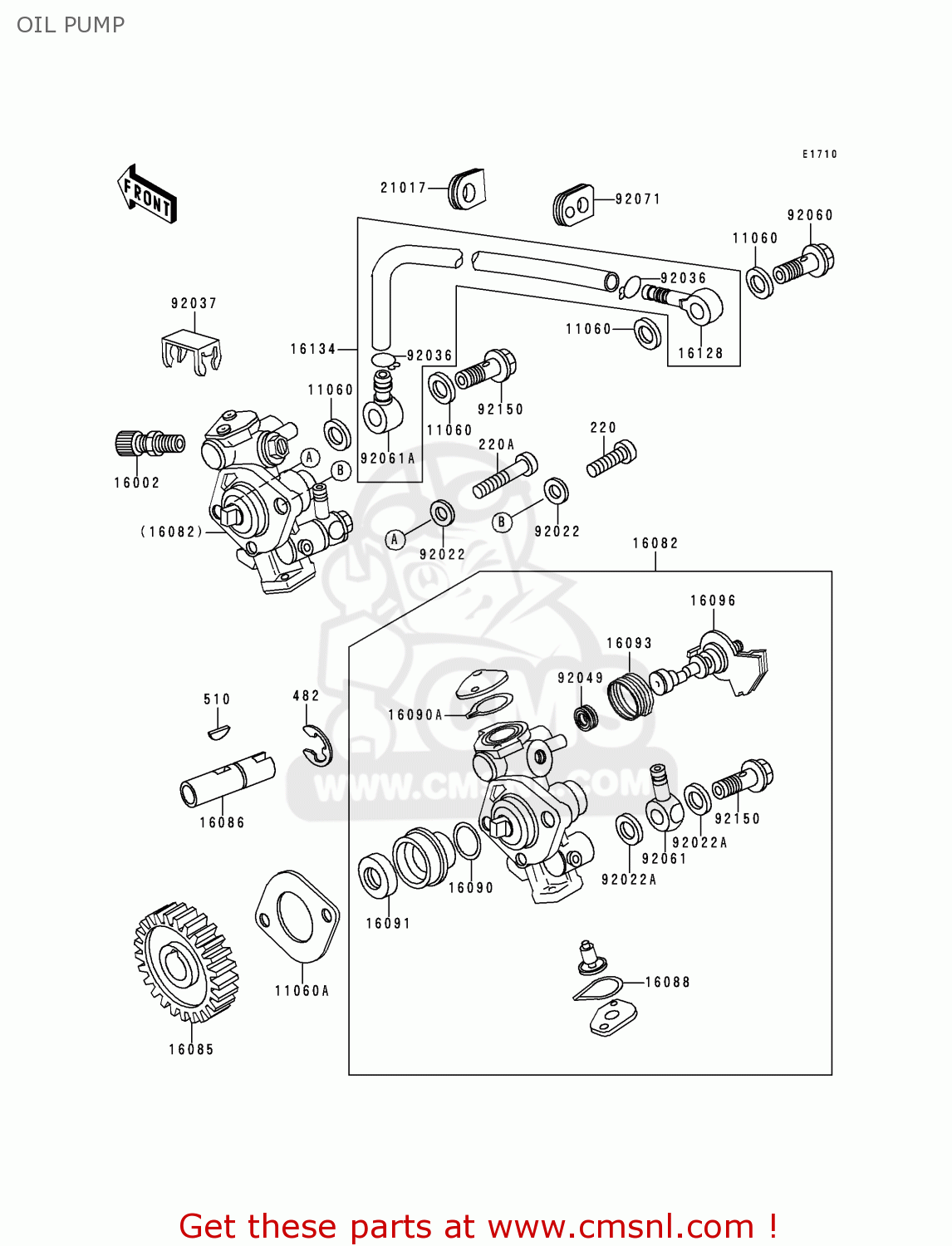 OIL PUMP KE100-B19 2000 USA CANADA