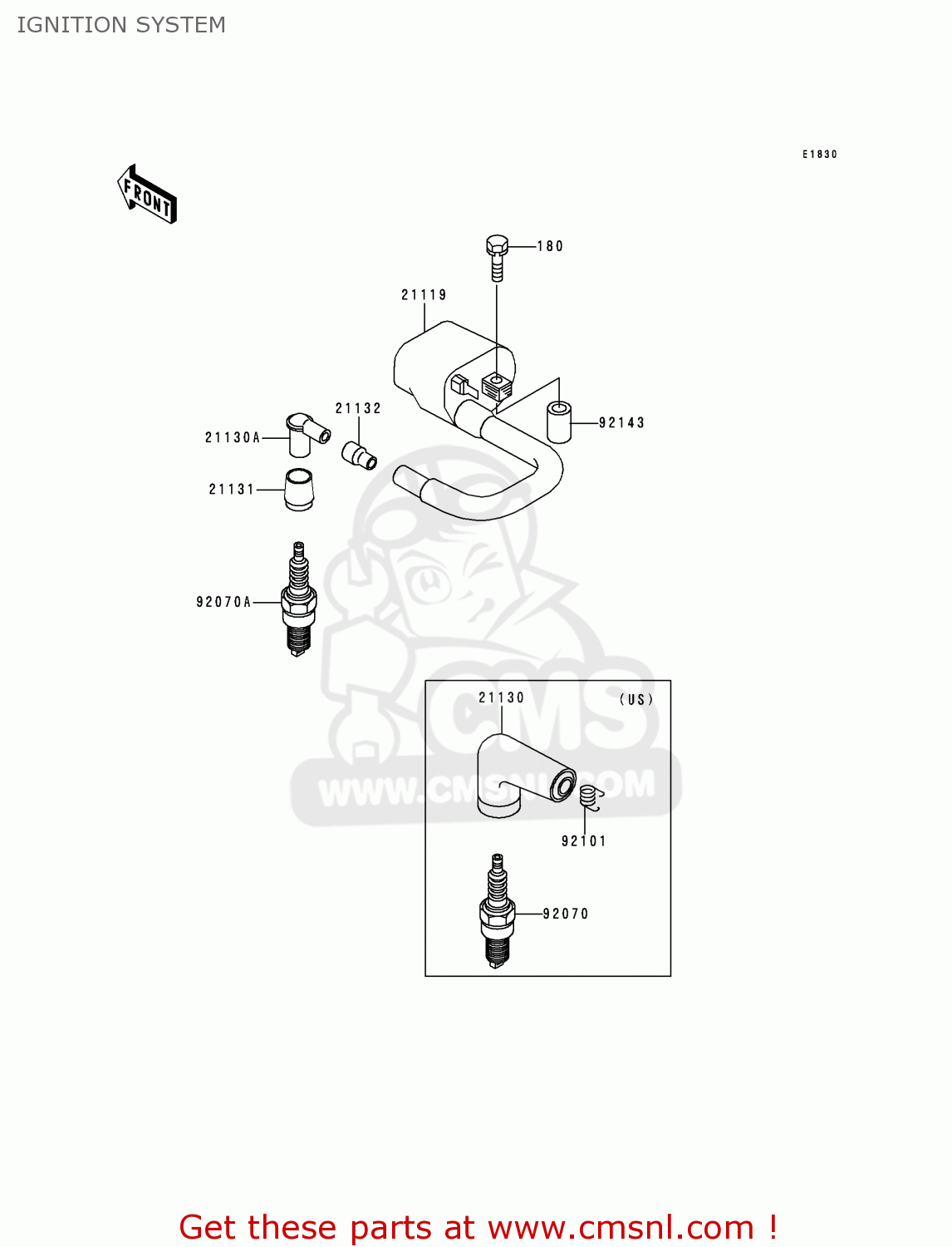 IGNITION SYSTEM KE100-B19 2000 USA CANADA