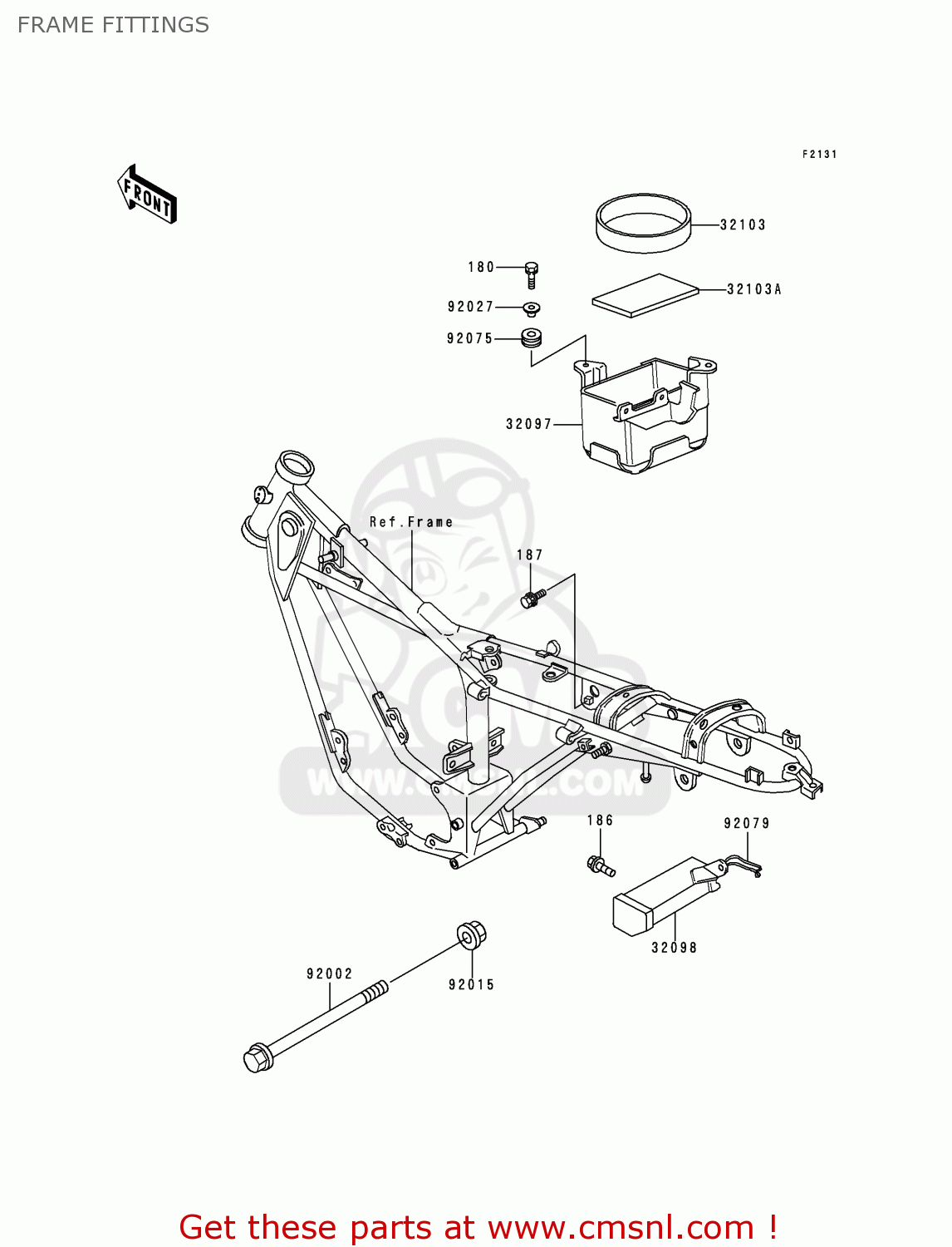 FRAME FITTINGS KE100-B19 2000 USA CANADA