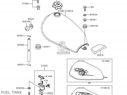 FUEL TANK - KE100-B19 2000 USA CANADA