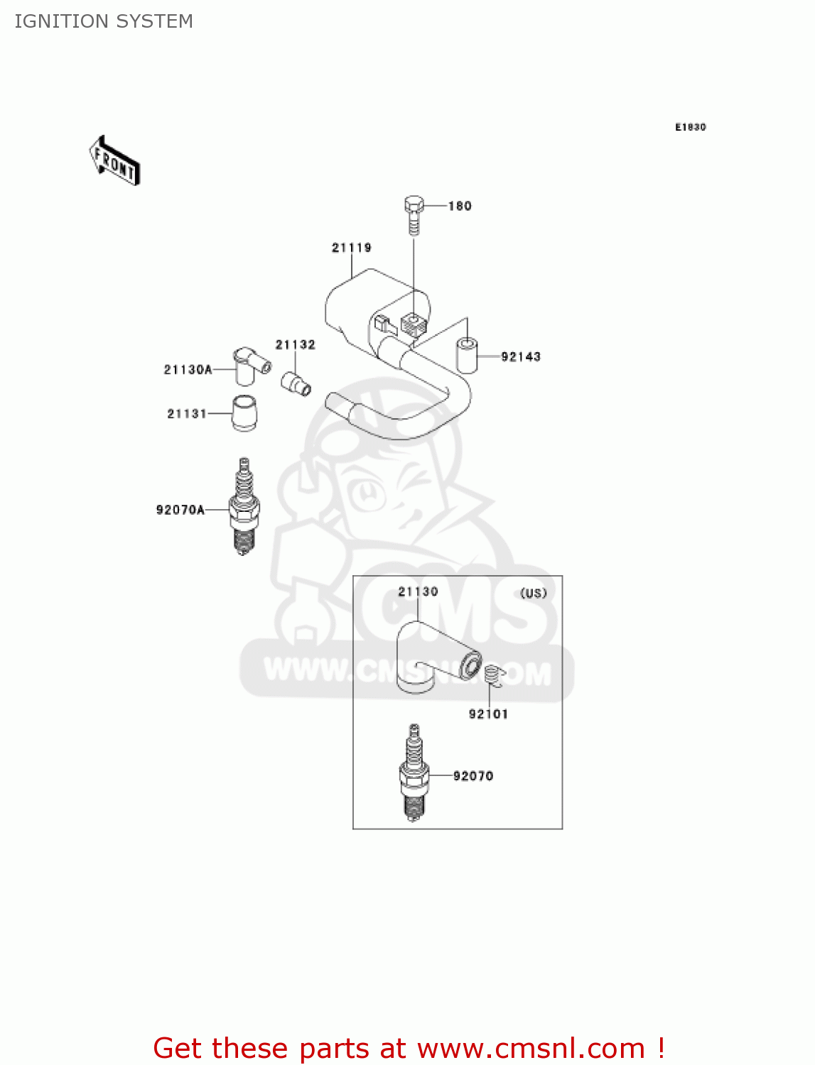IGNITION SYSTEM KE100-B20 KE100 2001 USA CANADA