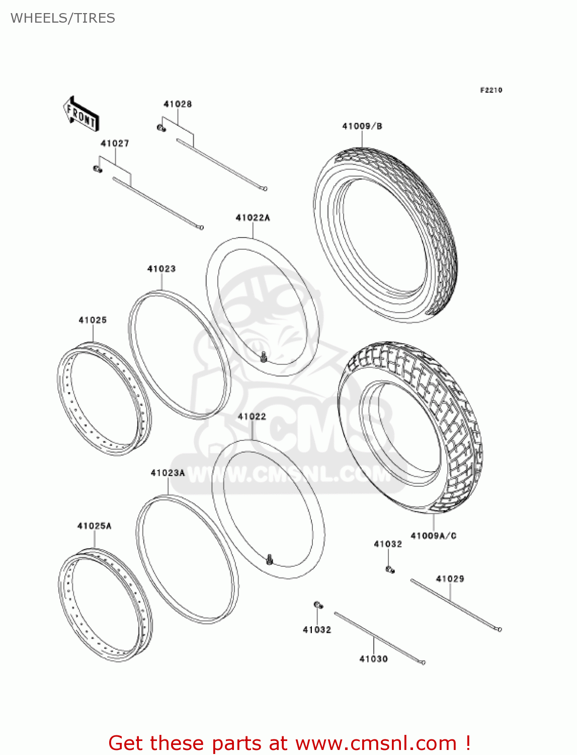 WHEELS/TIRES KE100-B20 KE100 2001 USA CANADA