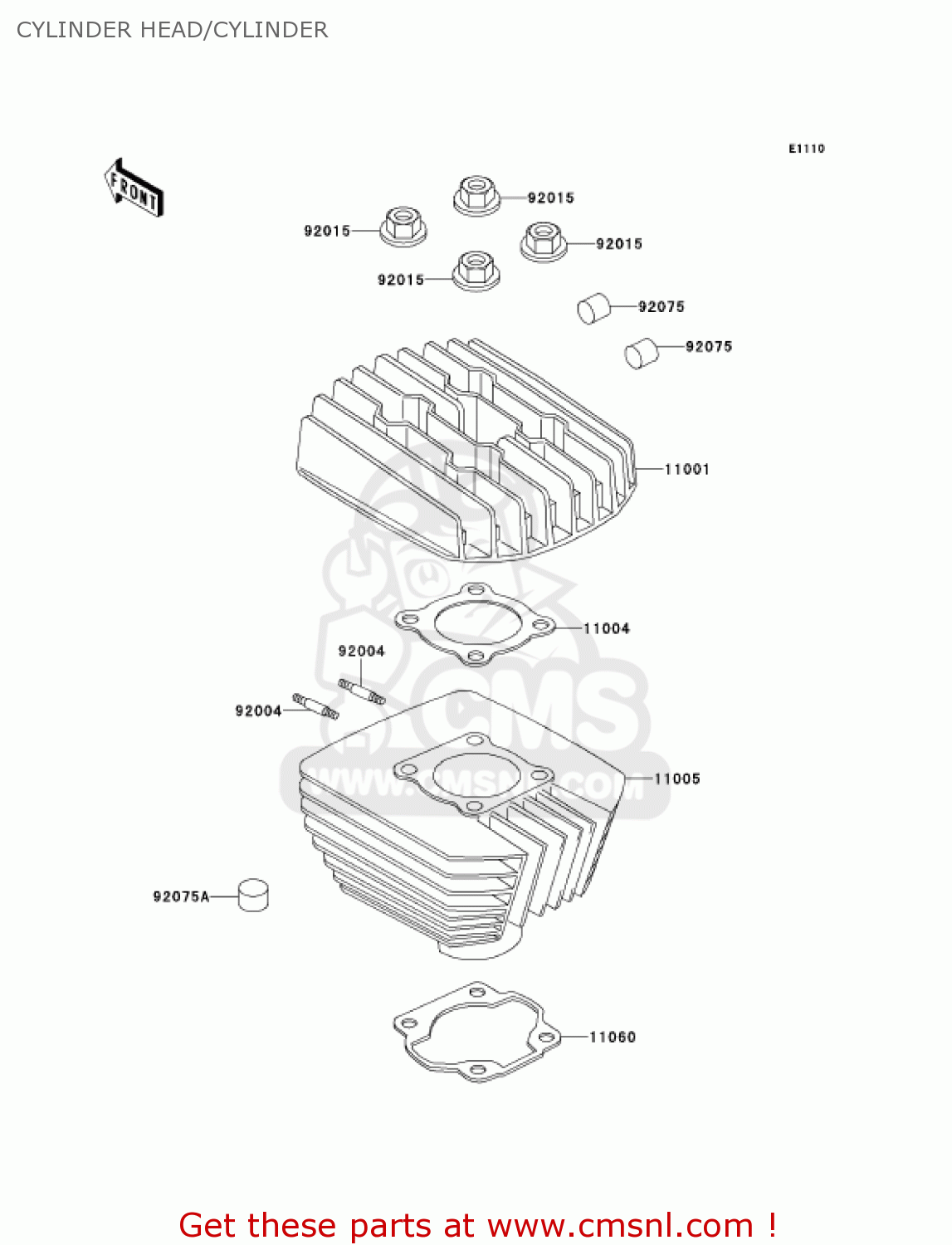 CYLINDER HEAD/CYLINDER KE100-B20 KE100 2001 USA CANADA