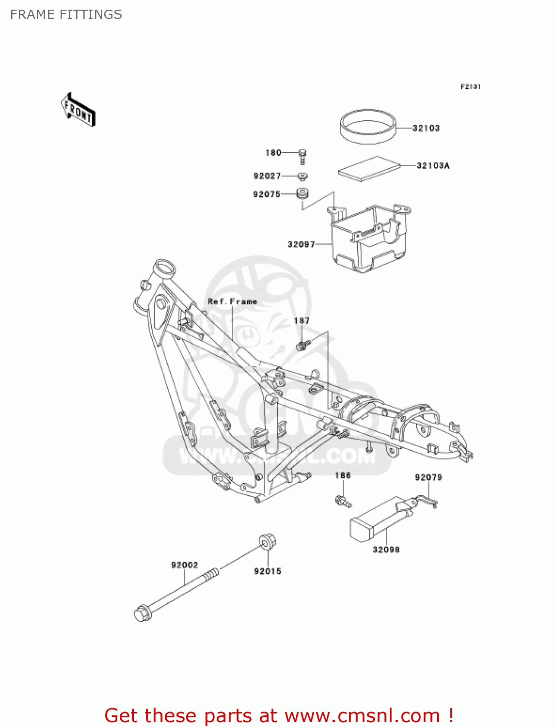 FRAME FITTINGS KE100-B20 KE100 2001 USA CANADA