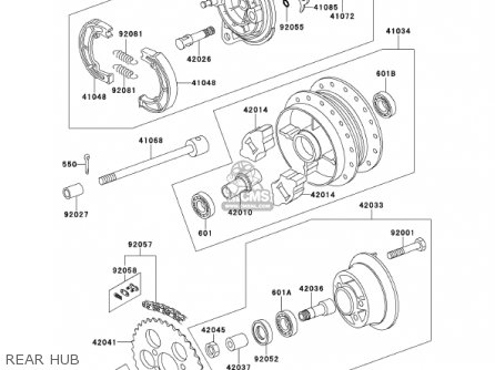 REAR HUB - KE100-B20 KE100 2001 USA CANADA