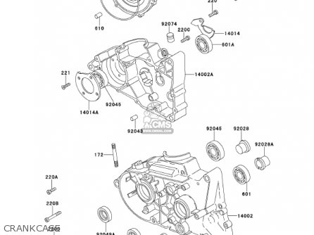 CRANKCASE - KE100-B20 KE100 2001 USA CANADA