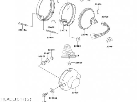 HEADLIGHT(S) - KE100-B20 KE100 2001 USA CANADA