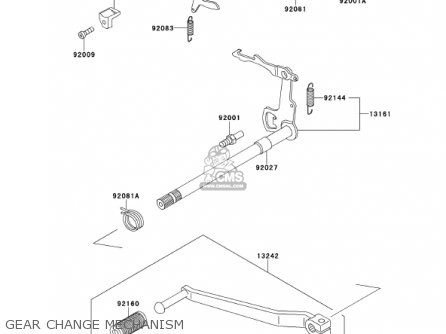 GEAR CHANGE MECHANISM - KE100-B20 KE100 2001 USA CANADA