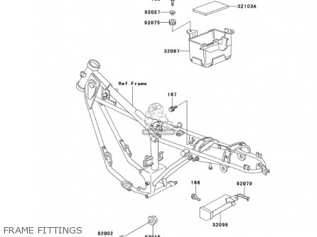 FRAME FITTINGS - KE100-B20 KE100 2001 USA CANADA