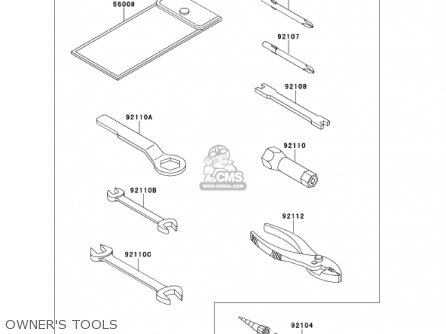 OWNER'S TOOLS - KE100-B20 KE100 2001 USA CANADA