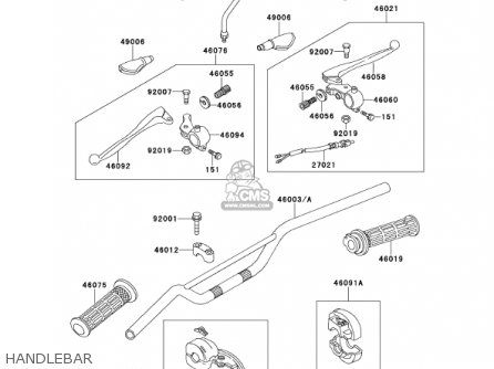 HANDLEBAR - KE100-B20 KE100 2001 USA CANADA