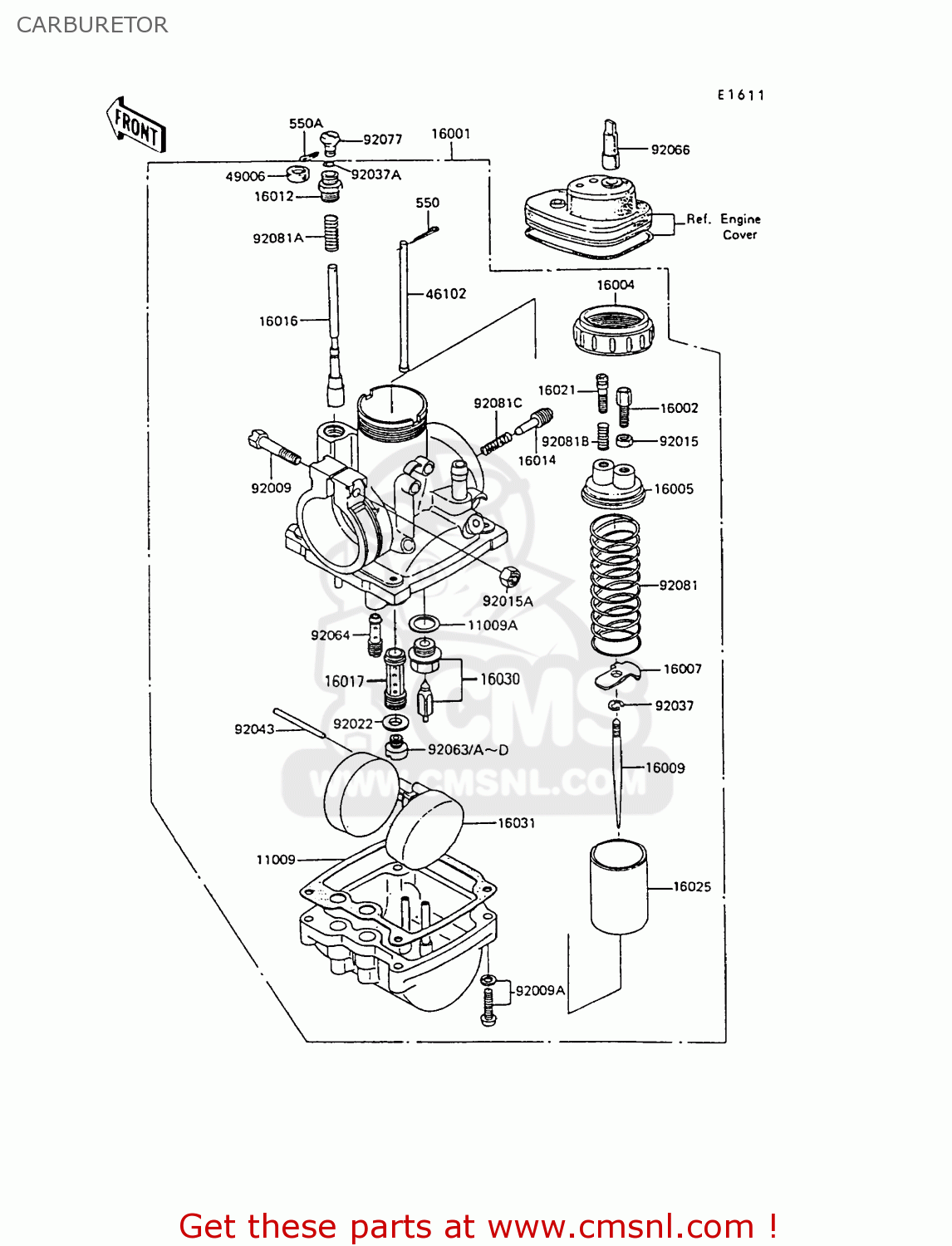 CARBURETOR KE100-B6 1987 UNITED KINGDOM AS