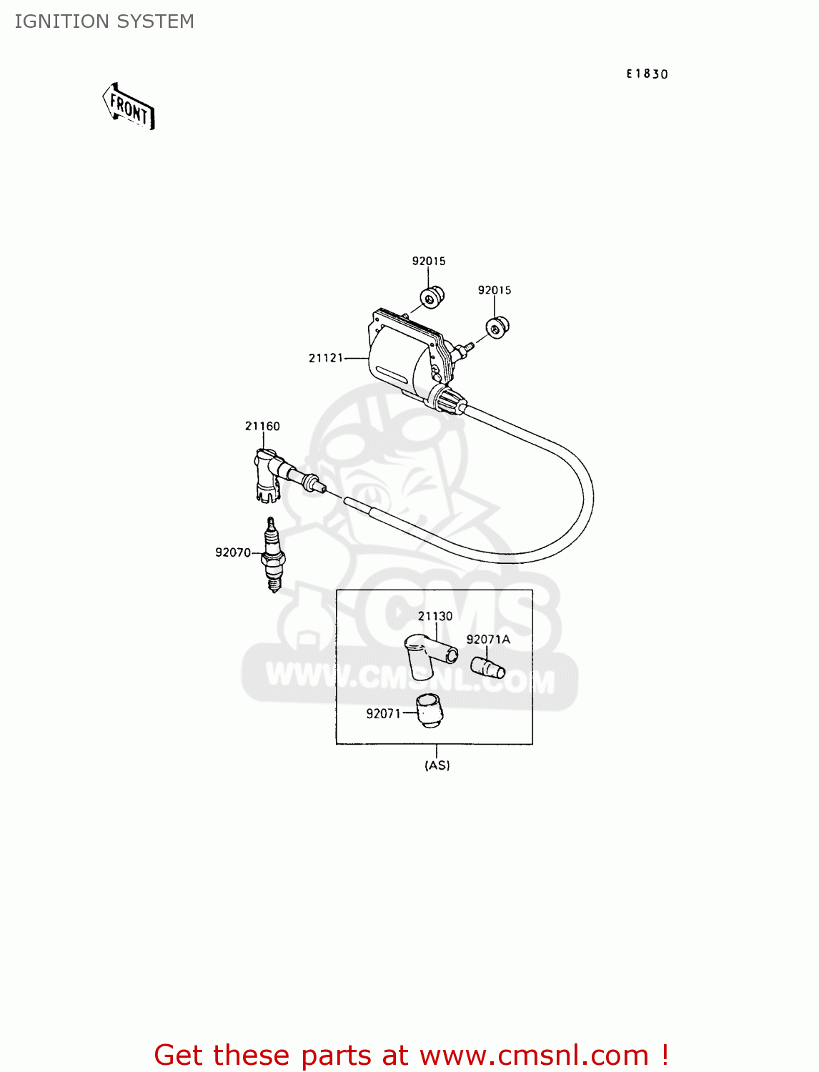 IGNITION SYSTEM KE100-B6 1987 UNITED KINGDOM AS