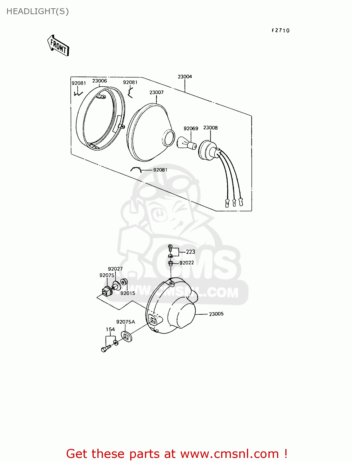 HEADLIGHT(S) KE100-B6 1987 UNITED KINGDOM AS