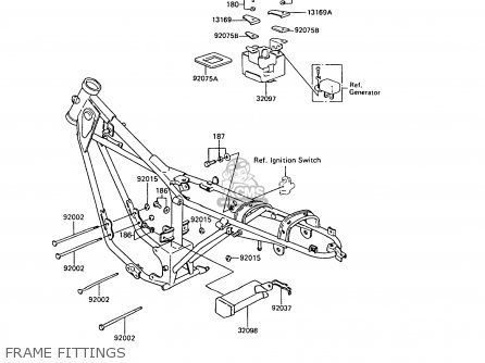 FRAME FITTINGS - KE100-B6 1987 UNITED KINGDOM AS