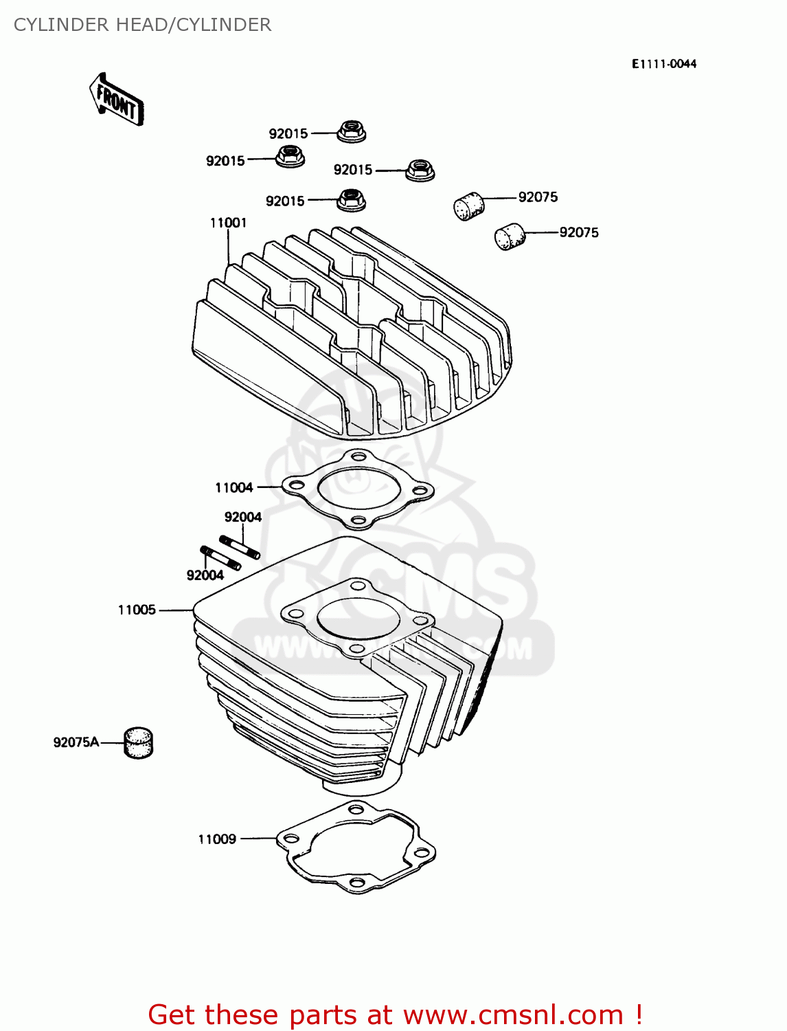 CYLINDER HEAD/CYLINDER KE100-B6 1987 USA