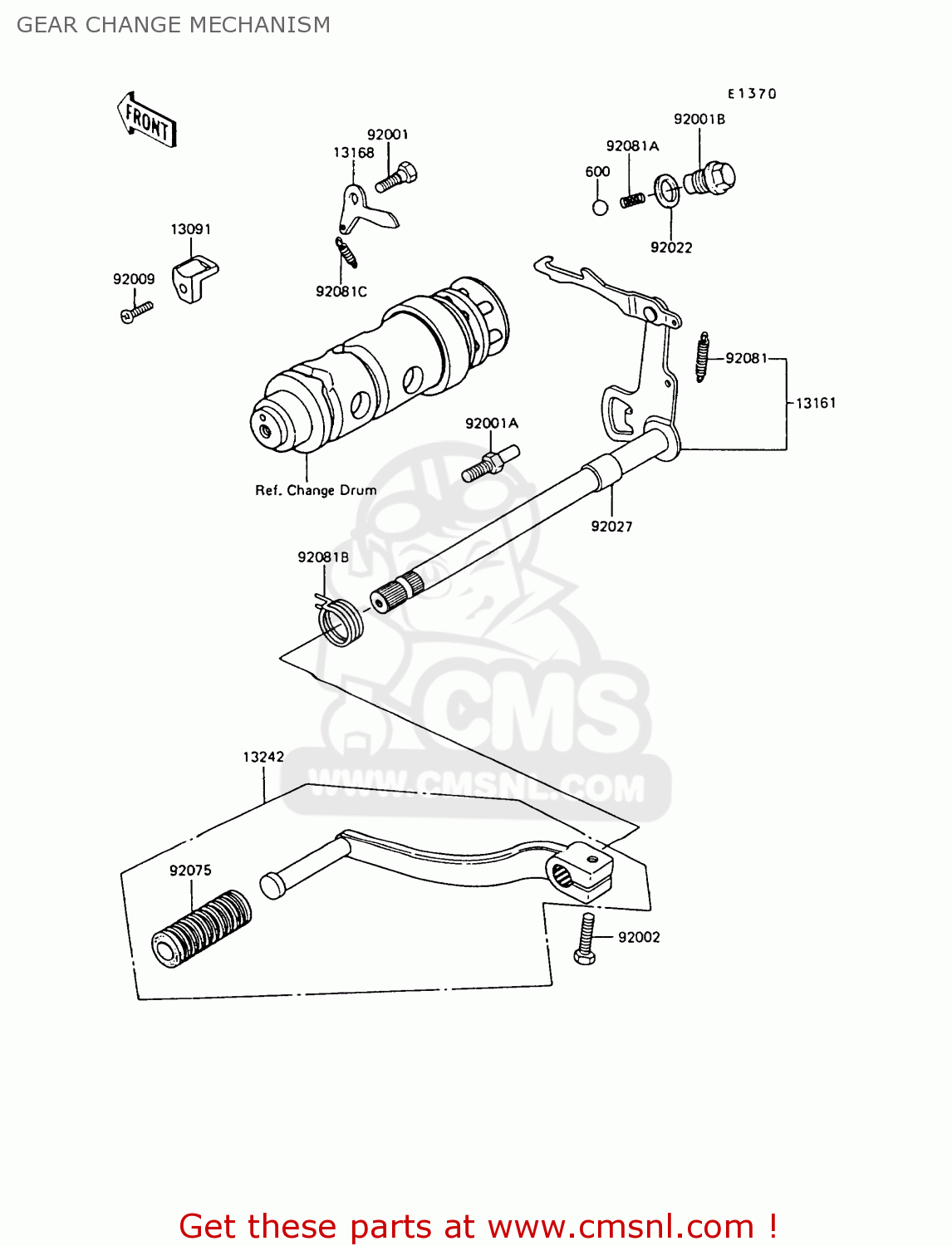 GEAR CHANGE MECHANISM KE100-B7 1988 UNITED KINGDOM