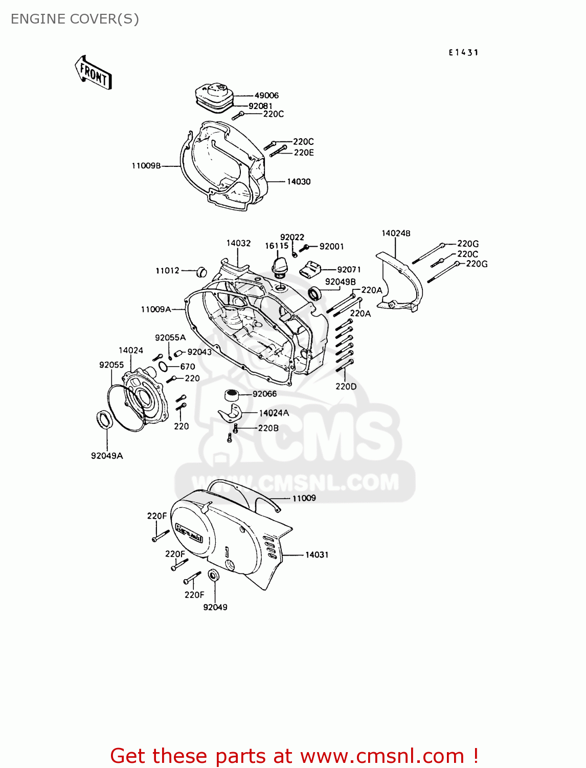 ENGINE COVER(S) KE100-B7 1988 UNITED KINGDOM