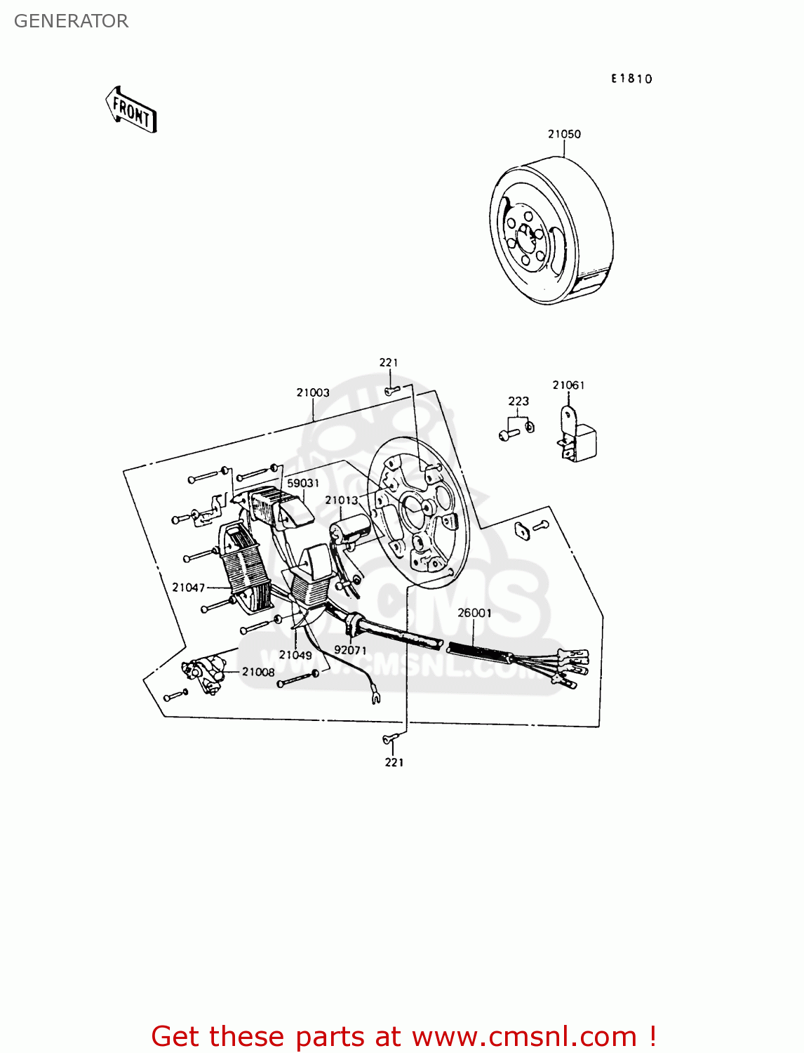 GENERATOR KE100-B7 1988 UNITED KINGDOM
