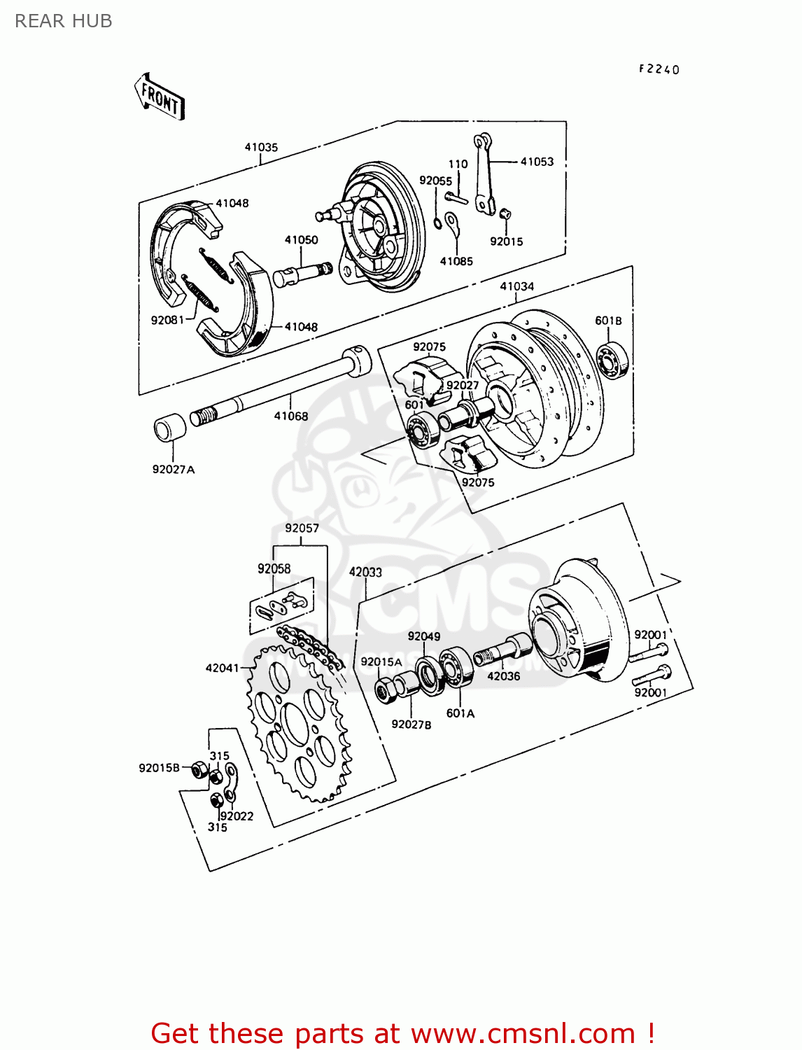 REAR HUB KE100-B7 1988 UNITED KINGDOM
