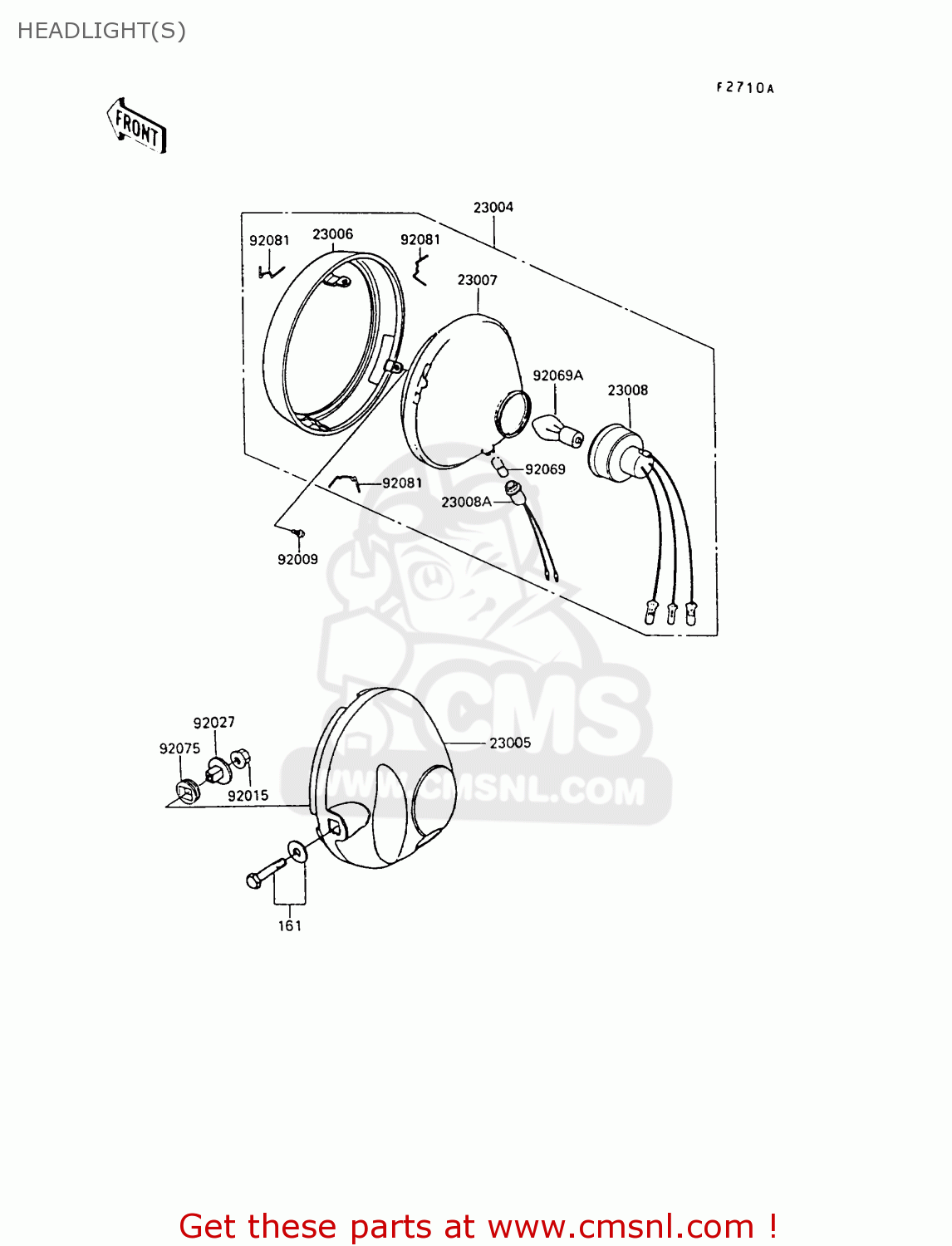 HEADLIGHT(S) KE100-B7 1988 UNITED KINGDOM