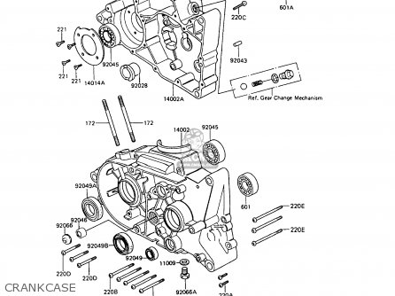 CRANKCASE - KE100-B7 1988 UNITED KINGDOM