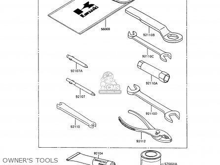OWNER'S TOOLS - KE100-B7 1988 UNITED KINGDOM