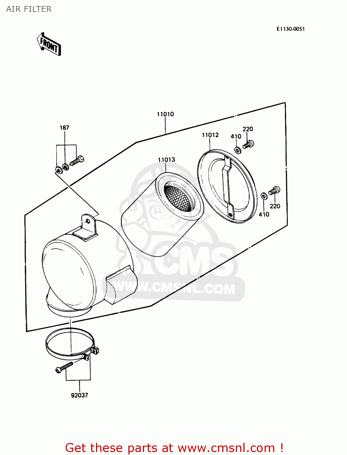 AIR FILTER KE100-B7 1988 USA