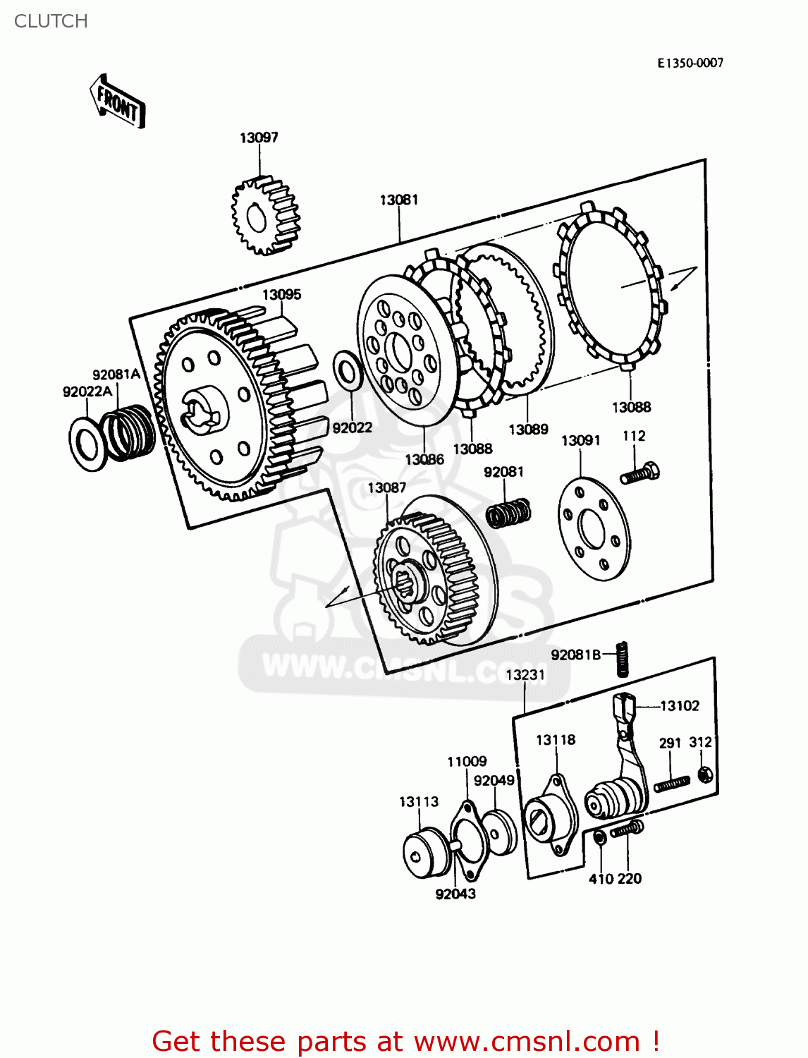 CLUTCH KE100-B7 1988 USA