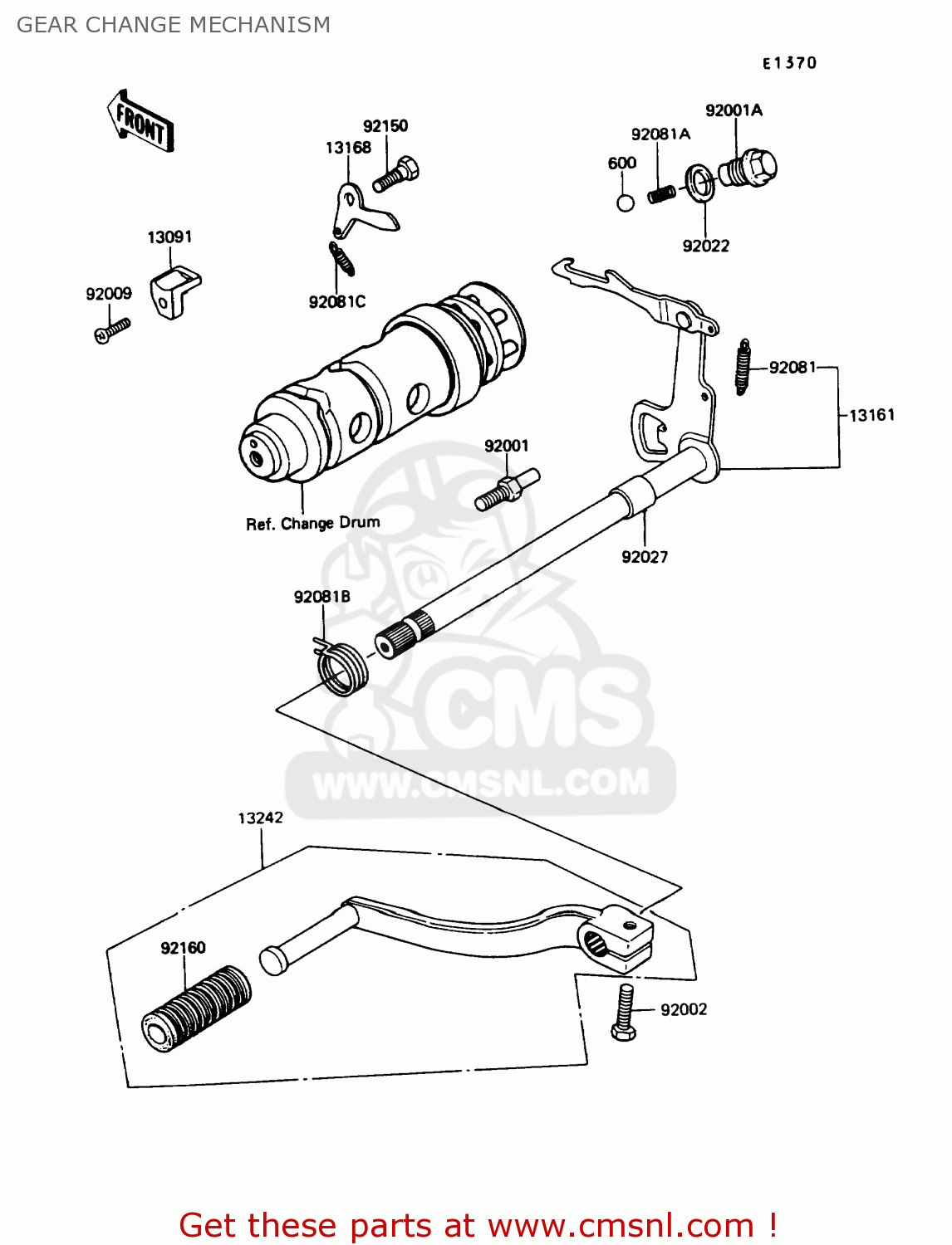 GEAR CHANGE MECHANISM KE100-B7 1988 USA