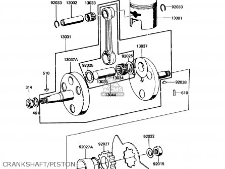 CRANKSHAFT/PISTON - KE100-B7 1988 USA