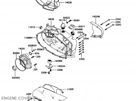 ENGINE COVER - KE100-B8 1989 USA
