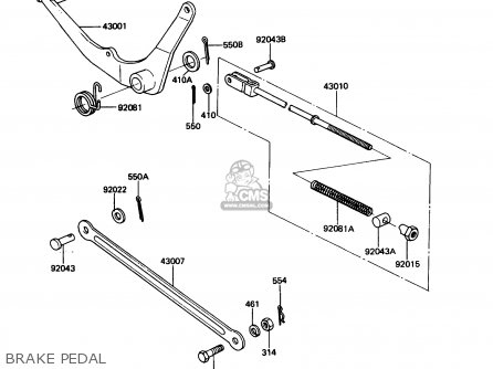 BRAKE PEDAL - KE100-B8 1989 USA