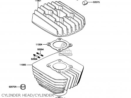 CYLINDER HEAD/CYLINDER - KE100-B9 1990 USA