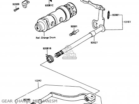 GEAR CHANGE MECHANISM - KE100-B9 1990 USA