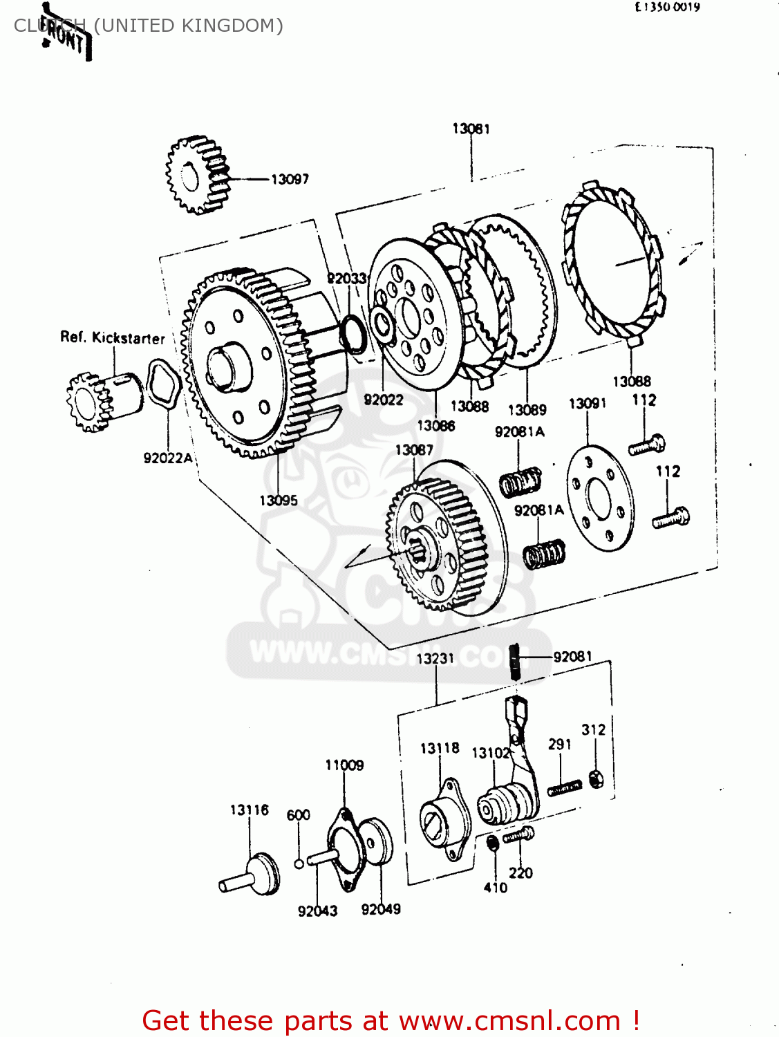 CLUTCH (UNITED KINGDOM) KE100B1 1982 UNITED KINGDOM