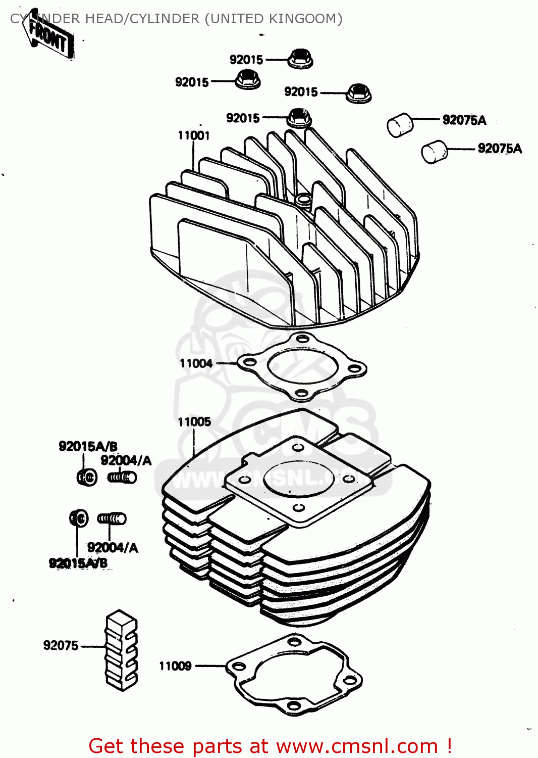 CYLINDER HEAD/CYLINDER (UNITED KINGOOM) KE100B2 1983 EUROPE UK